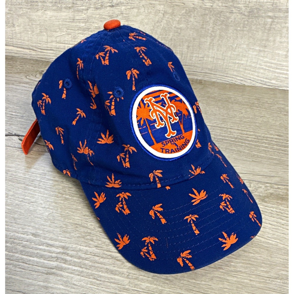 New Era New York Mets Spring Training Youth Hat Blue Orange Palm Tree 9TWENTY